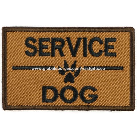 Parche de texto con nombre personalizado, bordado de pata de perro
