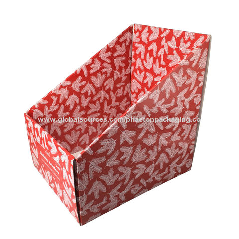 Paq 10 Cajas de Cartón Microcorrugado Roja en Woove