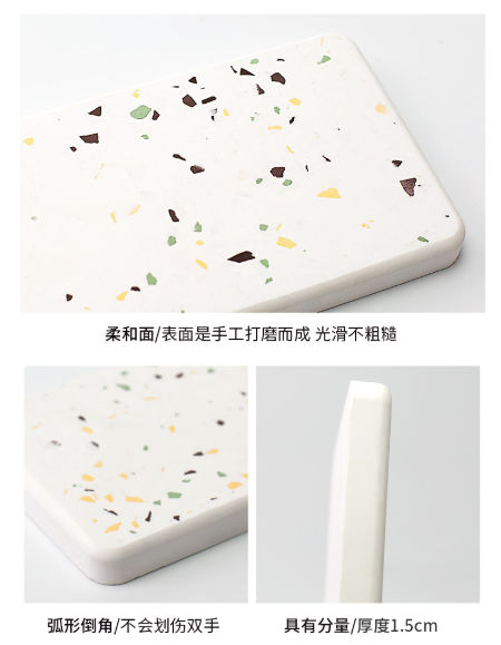 Buy Wholesale China Vanity Top Tray Manufacturer Soap Dish Toothbrush  Holder Diatomite Terrazzo Tray & Diatomite Vanity Top Tray Manufacturer at  USD 2.9