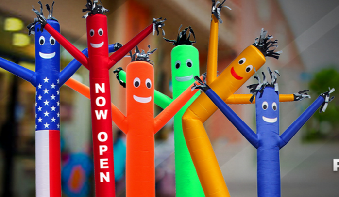 Sky Air Puppet Dancer Inflatable Arm Flying Dancing Man Advertising Inflatable Smart Media supplier