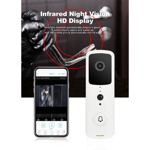 Smart Wireless Video Doorbell Camera with PIR Motion Sensor
