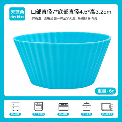 Mini-Muffinblech - Wiederverwendbare Silikon-Cupcake-Förmchen, Kleine Backformen für Trüffelkuchen in 8 Farben