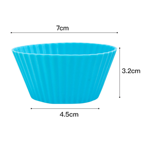 Mini-Muffinblech - Wiederverwendbare Silikon-Cupcake-Förmchen, Kleine Backformen für Trüffelkuchen in 8 Farben