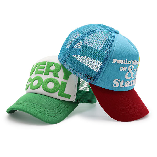 Buy Wholesale China 3d Puff Print Logo Custom Foam Truck Mesh Cap