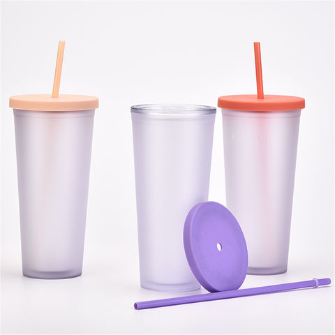 Custom Printed Disposable Clear Plastic Cup with Dome Lids and Straws -  China Plastic Cup and Lids and Plastic Cups price