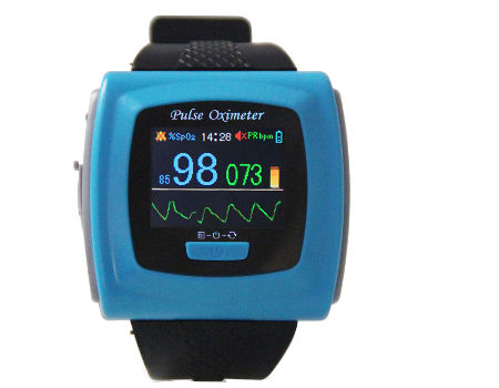 digital watch with oximeter