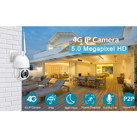 Caméra réseau infrarouge sans fil avec détecteur intelligent de Contour  humain/Animaux/Véhicules - IP65 - 2 MP