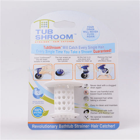 Buy Wholesale China Tubshroom The Revolutionary Tub Drain Protector Hair  Catcher/strainer/snare, Blue, White & Hair Catcher at USD 0.5