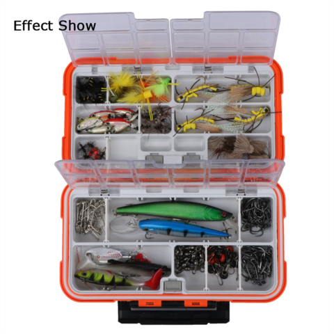 Double Layer Hard Plastic Fishing Box For Baits Sinkers Lure