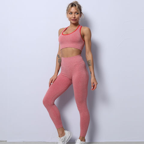 Sexy Women Gym Fitness Yoga Wear Set 2 Piece Girls Workout Yoga Leggings  Set - China Solid and Trousers price