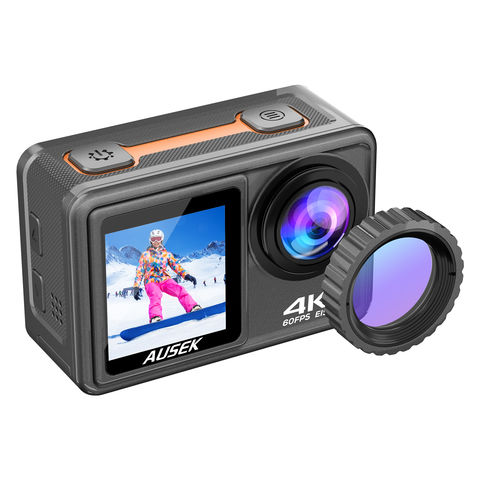 Cámara de acción EIS 4K 60fps 1080P 120fps 4K con filtro de 6 unidades, superventas de Amazon 2022