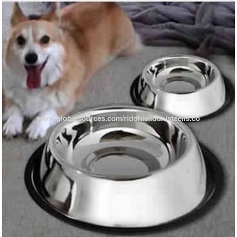 Elevated Dog Bowls, Height Adjustable Raised Pet Bowl Stand with 1  Stainless Steel 1.5L Food&Water Bowl & Slow Feeder, Non-Slip Dog Dish  Adjusts to