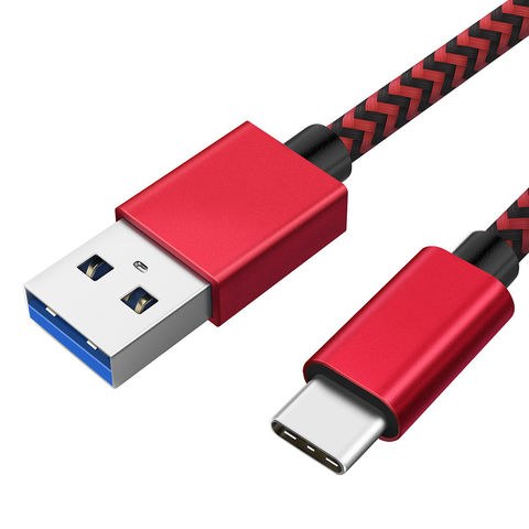 Câble USB C Tressé, Câble Chargeur Android USB 3.0 Mâle vers Type C, 5Gbps Transfert de Données Rapide et Charge