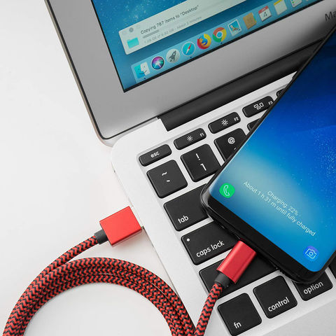 Câble USB C Tressé, Câble Chargeur Android USB 3.0 Mâle vers Type C, 5Gbps Transfert de Données Rapide et Charge
