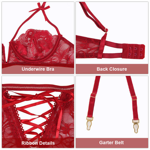 Compre Sujetador Y Bragas Grandes De La Lencería Sexy Del Tamaño Extra  Grande De Las Mujeres Gordas De Bralette Del Cordón Del Sex Appeal Del Oem  y Ropa Interior Del Tamaño Extra