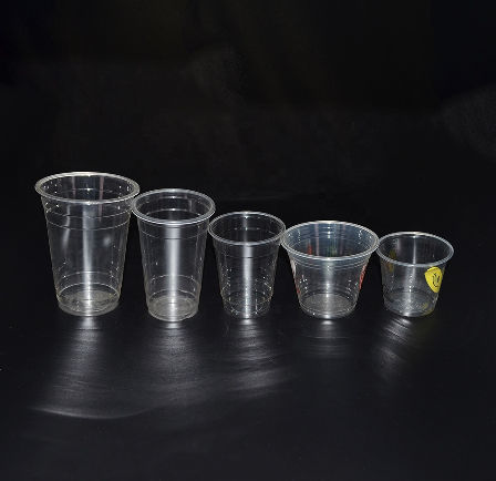 China Factory custom logo clear plastic cups disposable milk tea injection molding plastic pp cup supplier