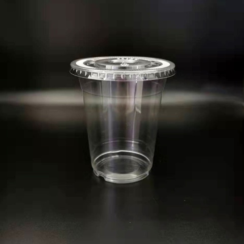 360 ml plastic cup 12 oz U shaped milk tea cold drinking plastic blister cup
