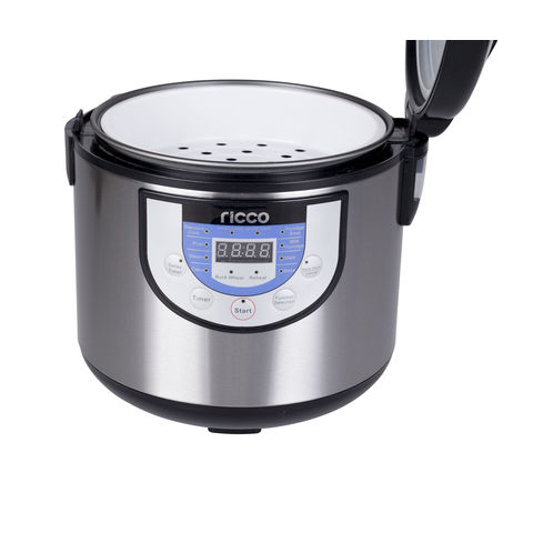 Inner Cooking Pot Rice Cooker Inner Pot Stainless Steel Rice Cooker Liner  Non- Stick Rice Cooking Container Rice Maker Accessories 3L500W Silver Rice