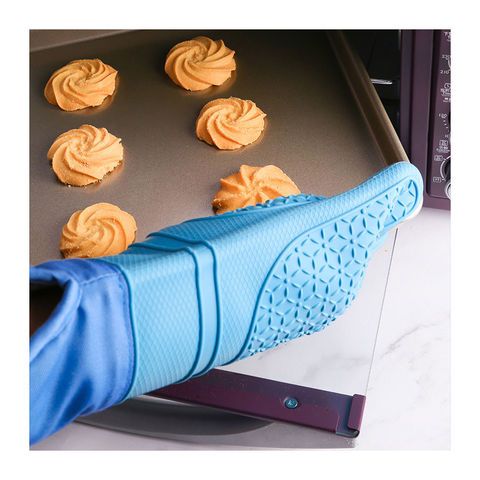 MOQ Baking Oven Mitts Kitchen Anti Scald Silicone Glove Clip