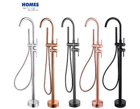 Hot and Cold Stainless Steel Faucets Modern Bathtub Faucets Fashion Steel Mixed Multi-functional supplier