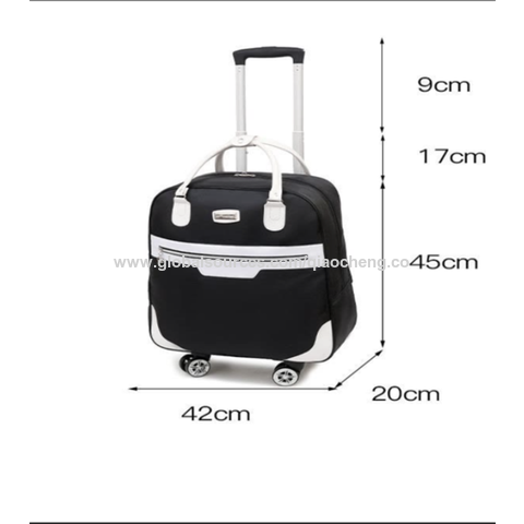 Buy Wholesale China Rolling Wheels Trolley Luggage Travel Folding Claps  Weekend Laptop Bag Pockets Zipper Colorful & Trolley Wheeled Travel Bag  Foldable at USD 12.6