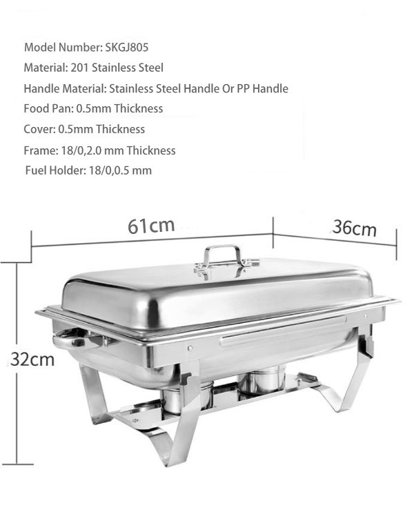 Buy Wholesale China Non Folding Stainless Steel Chafing Dish Buffet Food  Warmer For Restaurant Party Serving & Economy Buffet Stove Chafing Dish at  USD 20