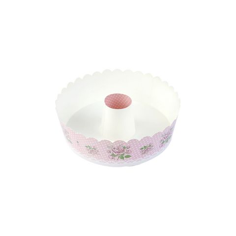 Caja de taza de postre para pastel de hornear, molde comestible, polka, rayas, flora, impresión colorida