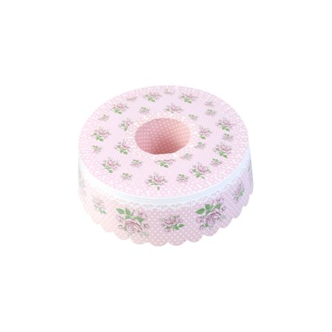 Caja de taza de postre para pastel de hornear, molde comestible, polka, rayas, flora, impresión colorida