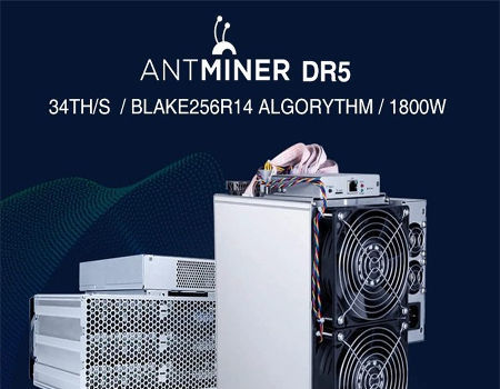 Antminer Dr5 35th/S 1800W Dr5 34th Dcr Miner Bitmain Asic Miner supplier