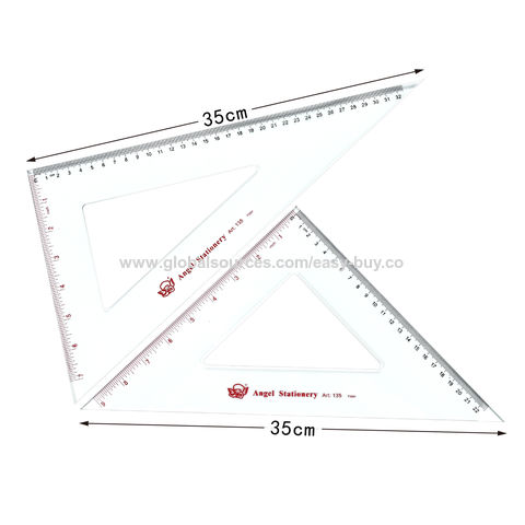 Buy Wholesale China Ruler Triangle Ruler 15/20/25/30/35/40/45/50/60cm High  Transparent Acrylic Triangle Board Set & Ruler at USD 0.35