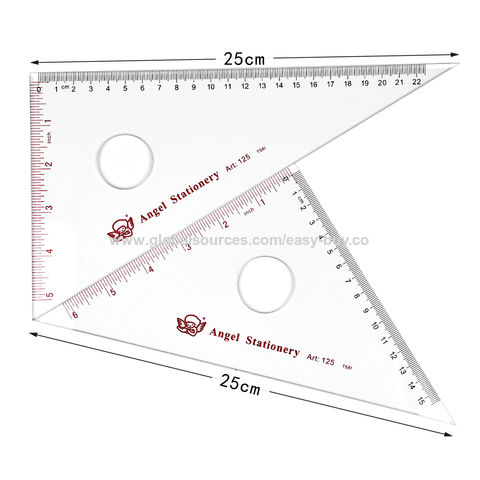 Buy Wholesale China Ruler Triangle Ruler 15/20/25/30/35/40/45/50/60cm High  Transparent Acrylic Triangle Board Set & Ruler at USD 0.35