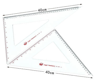 Buy Wholesale China Ruler Triangle Ruler 15/20/25/30/35/40/45/50/60cm High  Transparent Acrylic Triangle Board Set & Ruler at USD 0.35