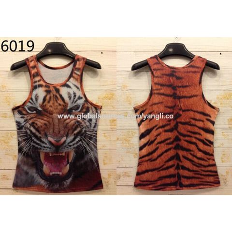 Buy Wholesale China Women/men Leopard Animal 3d Sleeveless T Shirts  Tiger/cat/wolf 3d Vest Tanks Tops Fitness Sport Gym & Women/men Leopard  Animal 3d Sleeveless T Shirts Ti at USD 8