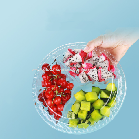 Recyclable Plastic Salad Dry Fruit Packing Containers Box Wholesale