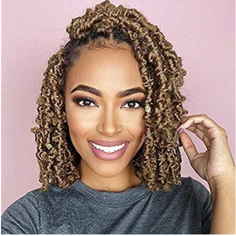 Butterfly Locs Crochet Hair Synthetic Hair Extension 12 Inch Short  Butterfly Locs Hair Pre-looped Distressed Locs 12 Strands 