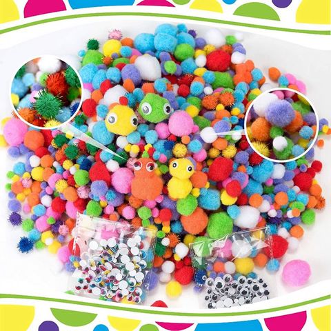 8/10/15/20/25/30mm Multicolor Pompoms Soft Fluffy Pompom Ball Pom Poms for  Kids Toys DIY Craft Supplies Fluffy Crafts Small Pom-poms 