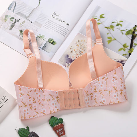 Women Plus Size Bra Floral Printing Bralette Cotton Underwire Support  Push-up Bras Sexy Lingerie Full Large Cup 38-50 D E F C19 - AliExpress