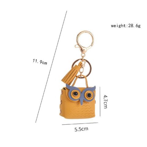 China Factory Stylish Owl Bag Charm Keychain for Car, Metal