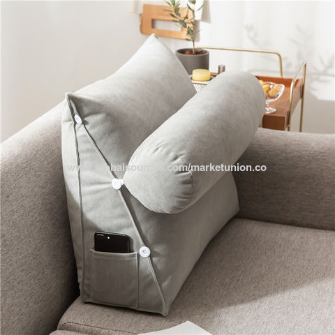 Buy Wholesale China Triangular Cushion Bed Head Pillow Large Back Sofa  Tatami Waist Cushion Bed Neck Pillow Sofa Cushion & Sofa Cushion at USD 6.2