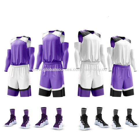 Source Contrast Purple Color Design Basketball Jersey Custom Team  Basketball Uniform on m.