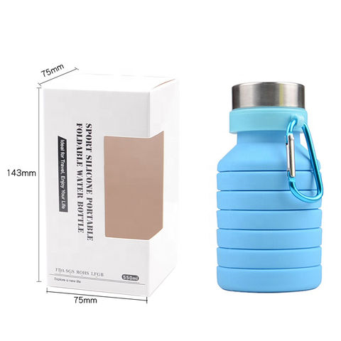 Folding Water Bottle 700ml Sports Travel Hiking Collapsible Lightweight  Drinking