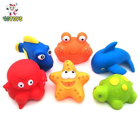 Buy Wholesale China Eco Friendly Rubber Plastic Sea Animal Baby Bath Fun  Toys Baby Bathtub Bathroom Toy For Kids Toddler & Sea Animal Bath Toy at  USD 0.48