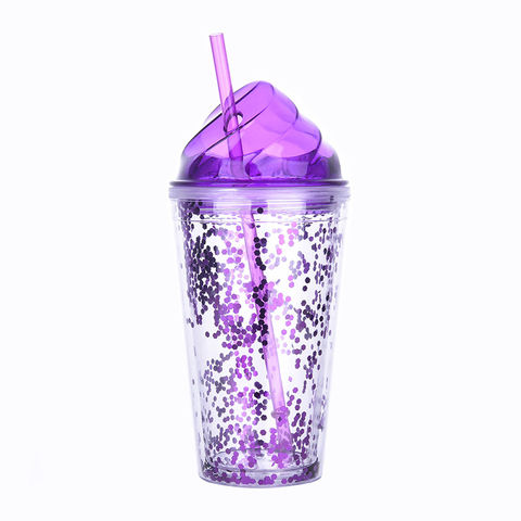 Buy Wholesale China Plastic Double Wall Tumbler Promotional Christmas  Double-layer Creative Glitter Cup With Straw Lids & Plastic Double Wall  Tumbler at USD 2.62