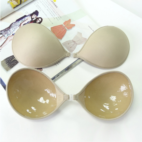 Adhesive Bra Strapless Sticky Invisible Push Up Silicone Bra For Backless  Dress With Nipple Covers