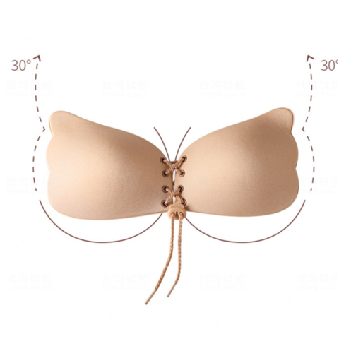 2 Pairs Sticky Bra Backless Strapless Push Up Bras For Women, Adhesive  Invisible