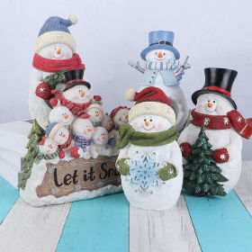 Buy Wholesale China Christmas Snowman Decoration Ornaments Resin