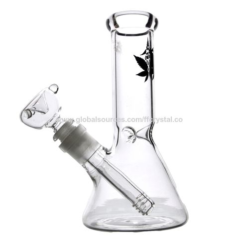 Mini Glass Beaker Bong 5 - Compact Elegance for Smoking