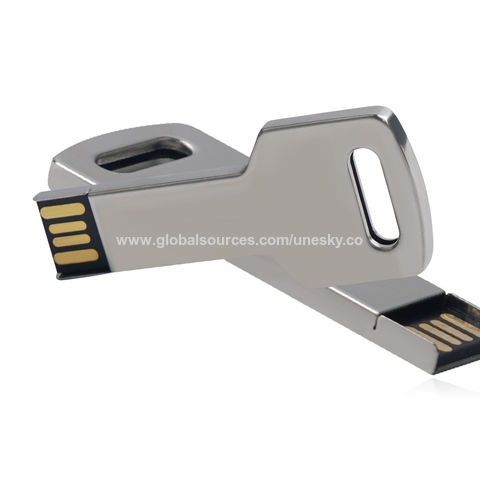 Clé USB métal 4GO, Gris argenté
