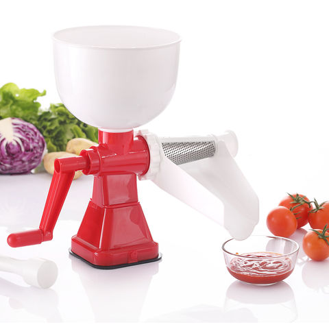 Red foodd Strainer Fruit Vegetables Tool Manual Tomato Press