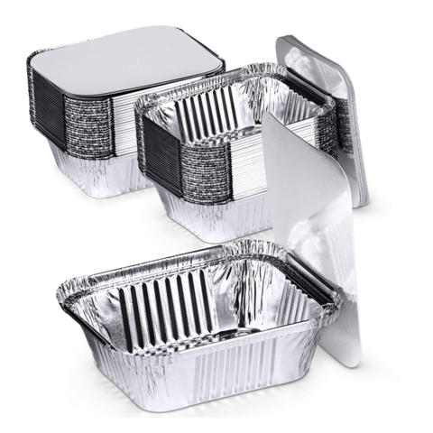 Paquete de 1 rollo de papel de aluminio resistente para servicio de  alimentos (18 pulgadas x 500 pies) con caja de corte corrugada resistente,  ideal